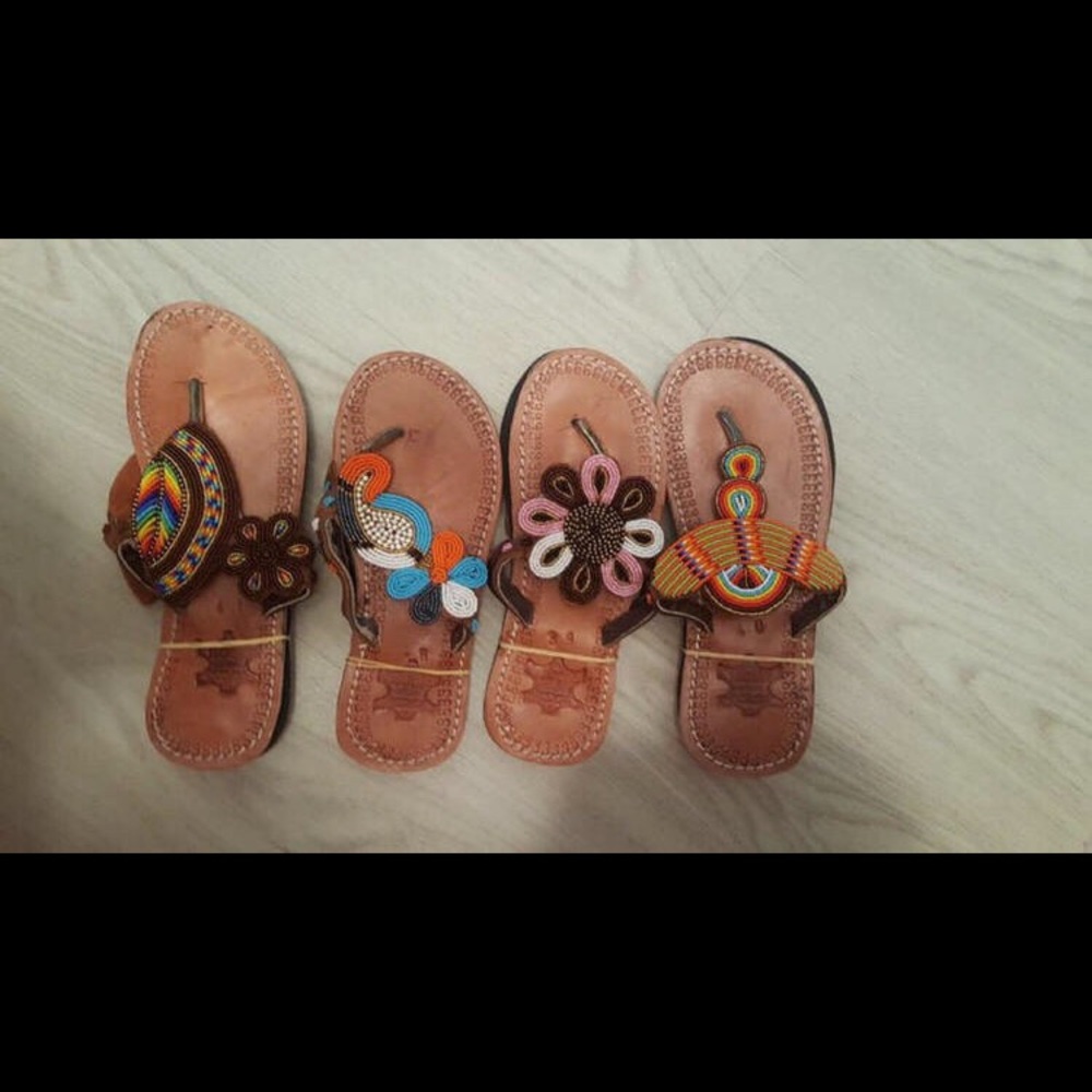 African hand made leather sandals